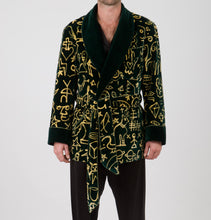 Load image into Gallery viewer, louis slater x young hanson green smoking jacket
