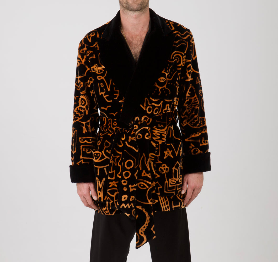 louis slater x young hanson black smoking jacket