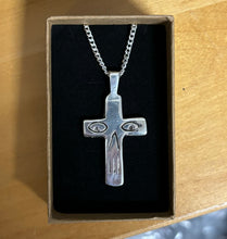 Load image into Gallery viewer, STERLING SILVER  CROSSEYES PENDANT (with or without chain)
